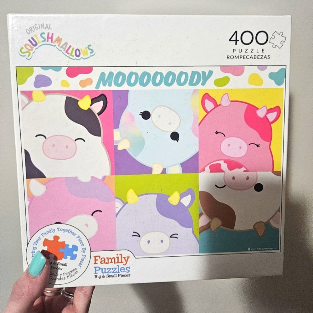 NWT Squishmallows Moody Cow Puzzle 400pc